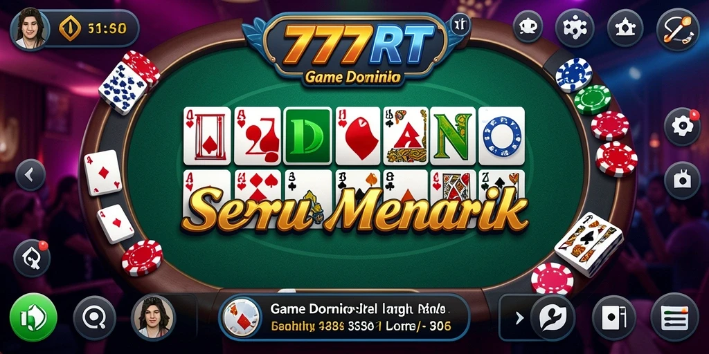 Screenshot gameplay Domino yang seru dan interaktif.