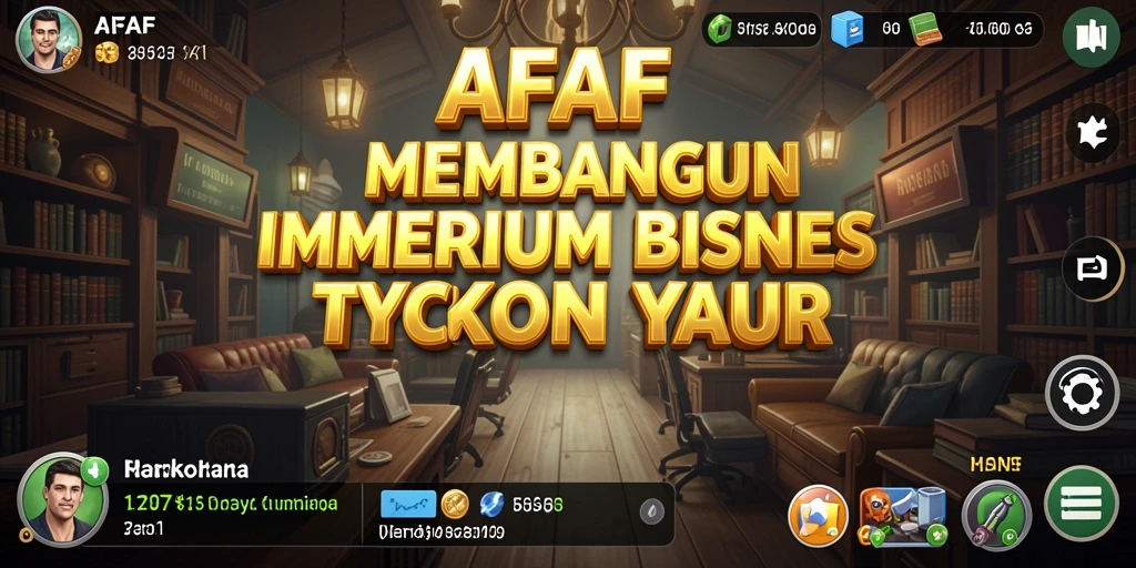 Tampilan permainan AFAF yang menawan dalam membangun bisnis Tycoon.
