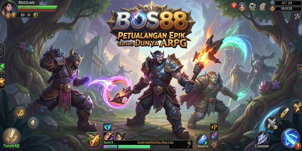 Tampak aksi seru dalam pertempuran ARPG di BOS88.
