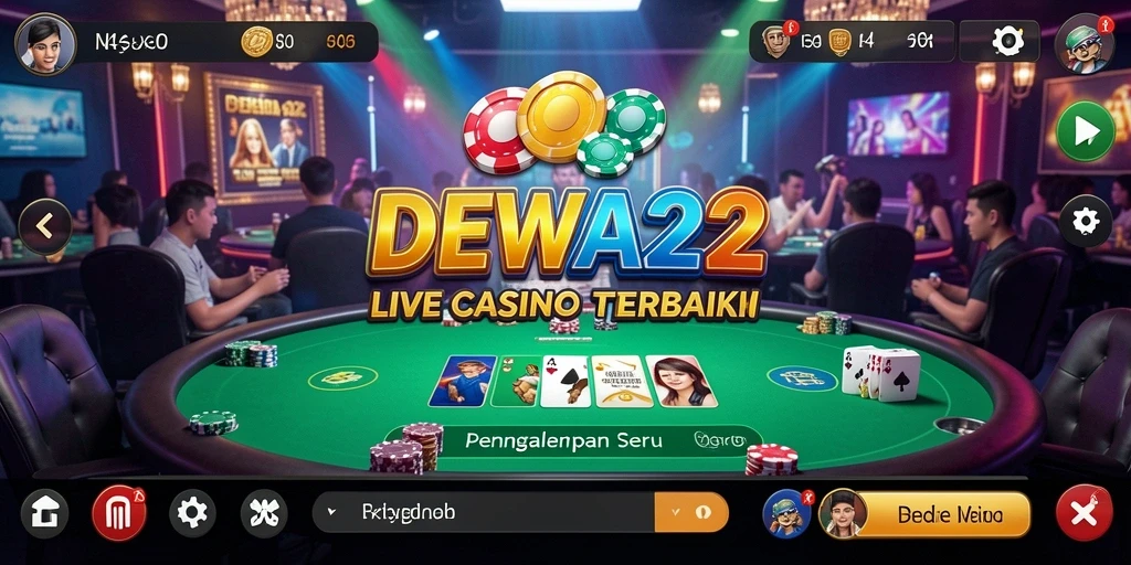 Tampilan gameplay Live Casino yang menarik di DEWA22.