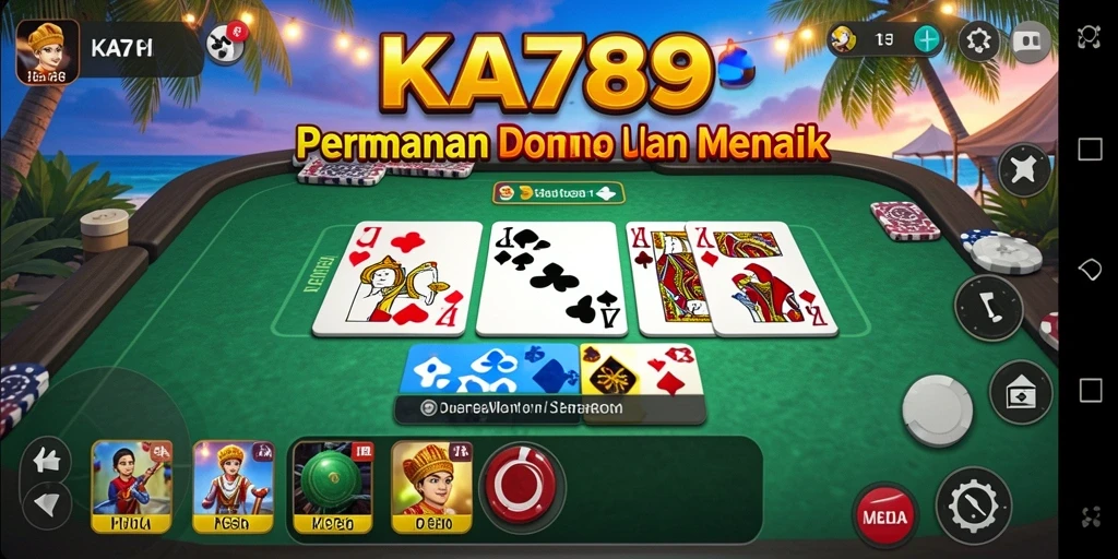 Tampilan seru permainan Domino di KA789 dengan teman-teman.