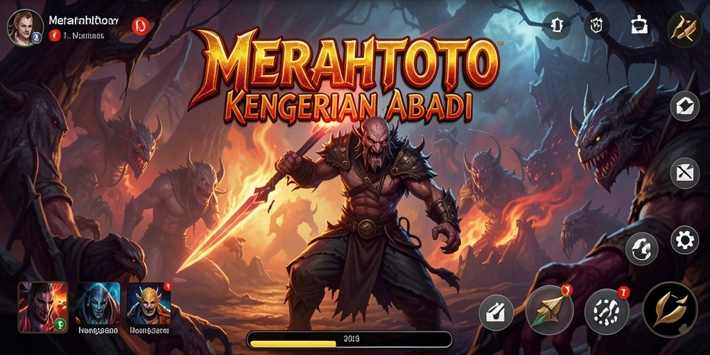 Tampilan gameplay menyeramkan dari MERAHTOTO dengan suasana mencekam.