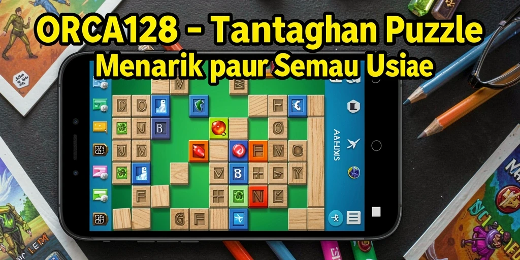 Gambaran gameplay menarik dari ORCA128 dengan berbagai puzzle menantang.