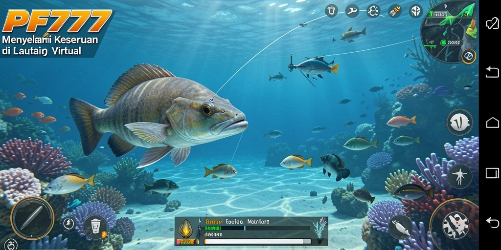 Tampilkan gameplay seru PF777 dengan berbagai jenis ikan.