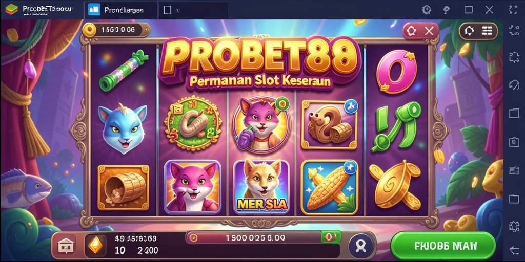 Tampilan gameplay slot PROBET88 yang menarik dan interaktif.