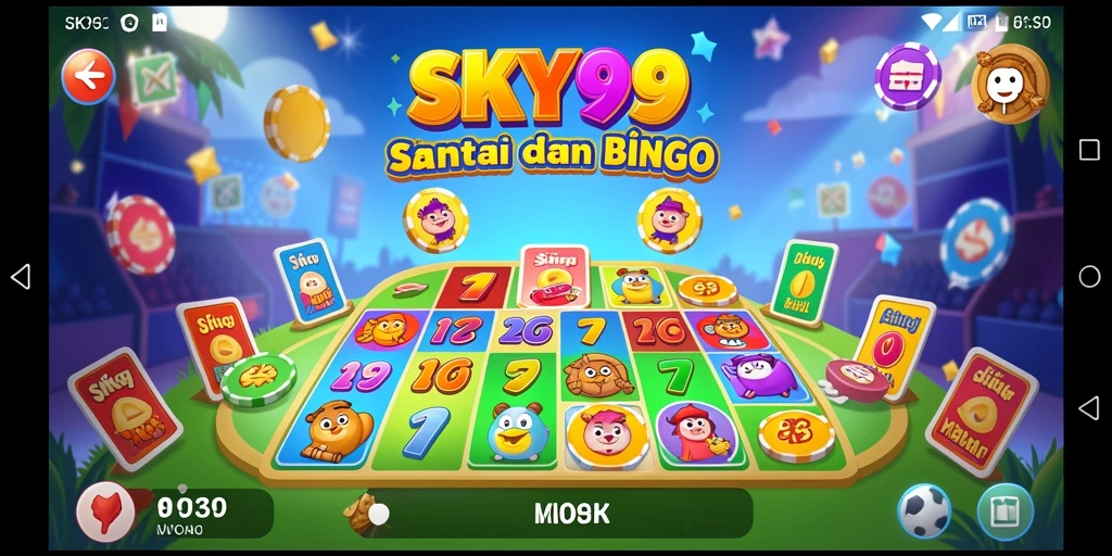 Tampilan menarik dari gameplay Bingo di SKY99.