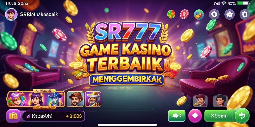Tampilan gameplay SR777 yang seru dan interaktif dalam permainan Kasino.