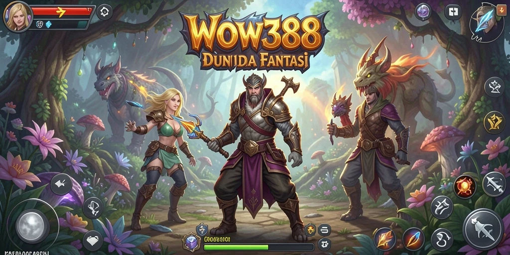Tampilan gameplay seru dan mendebarkan dari WOW388 dalam dunia petualangan.